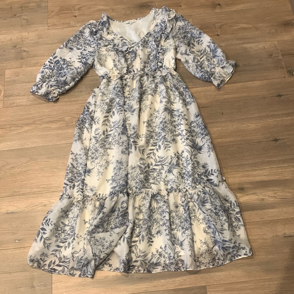 Anthropologie || Floral Midi Dress
